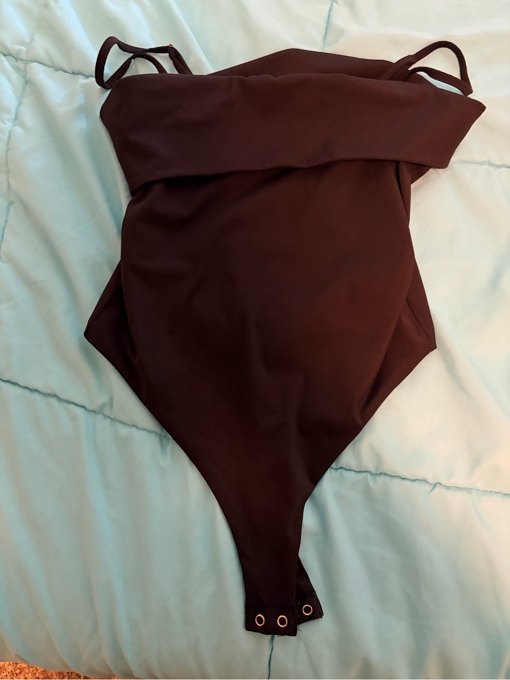 Forever 21 Black Stretch Bodysuit M
